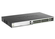 Комутатор D-Link 24x100/1000/2500Base-T Layer 3 Stackable Managed Gigabit Switch with 2x10GBASE-T Ports and 4 x 25G SFP28 Ports 