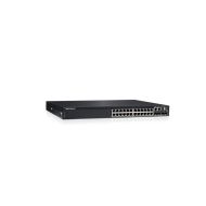 Комутатор Dell EMC PowerSwitch N3224P-ON, 24x1G RJ-45, 4x10G SFP+, 2x100G QSFP28, PoE 30W, 1xAC PSU, IO/PS, OS6, Lifetime Limited Hardware Warranty