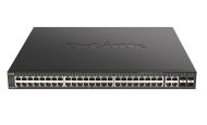 Комутатор D-Link 48-Port Gigabit PoE Managed Switch + 4 Combo 1000BaseT/SFP