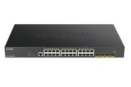 Комутатор D-Link 24-port Gigabit PoE Smart Managed Switch with 4x 10G SFP+ ports, 370Watts