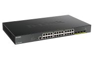Комутатор D-Link 24-port Gigabit PoE Smart Managed Switch with 4x 10G SFP+ ports, 370Watts