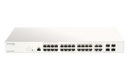 Комутатор D-Link 28-Port Gigabit PoE+ Nuclias Smart Managed Switch including 4x 1G Combo Ports, 370W (With 1 Year License)