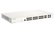 Комутатор D-Link 28-Port Gigabit PoE+ Nuclias Smart Managed Switch including 4x 1G Combo Ports, 370W (With 1 Year License)