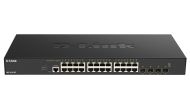 Комутатор D-Link 24x10G Base-T ports + 4x10G/25G SFP28 ports Smart Managed Switch