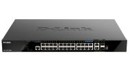 Комутатор D-Link 20 ports GE PoE + 4 ports 2.5 GE PoE + 2 10GE ports + 2 SFP+ Smart Managed Switch