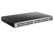 Комутатор D-Link 48x10/100/1000BASE-T ports Layer 3 Stackable Managed Gigabit Switch with 2x10GBASE-T ports and 4xSFP+ ports