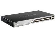 Комутатор D-Link 24 SFP ports Layer 3 Stackable Managed Gigabit Switch with 2x10GBASE-T ports and 4xSFP+ ports