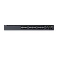 Комутатор Dell Networking S3124F, L3, 24x 1GbE SFP, 2xCombo, 2x 10GbE SFP+ fixed ports, Stacking, IO to PSU air, 1x AC PSU, 3Y PS NBD, STOCK Smart Value, 210-AIMS