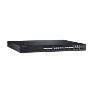 Комутатор Dell Networking S3124F, L3, 24x 1GbE SFP, 2xCombo, 2x 10GbE SFP+ fixed ports, Stacking, IO to PSU air, 1x AC PSU, 3Y PS NBD, STOCK Smart Value, 210-AIMS