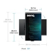 Монитор BenQ RD320UA 32" IPS, 3:2, 3840x2160, 95% P3 wide color, HDR 400, 1.07 billions color, HDMI2.0, DP1.4 x1, USB-C 90W x1, built-in speakers 2Wx2, Ergo Stand