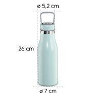 Бутилка за течности Xavax To Go, 500 ml, Неръждаема стомана, Двойна изолация