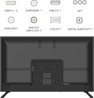 Телевизор METZ 32MTE2000Z, 32"(80 см), LED TV, HD, Черен