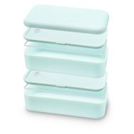Кутия за храна Xavax Bento Box, 2 x 500ml, Пастелно синьо