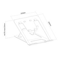Стойка Neomounts by NewStar Notebook Desk Stand (ergonomic)