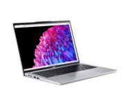 Лаптоп Acer Swift Go 14,SFG14-73-59KB, Intel Core Ultra 5,(up to 4.30GHz, 12MB), 14" 2.2K IPS (2240x1400) sRGB100% SlimBezel, 1*16GB LPDDR5X 6400MHz, 512GB PCIe NVMe SSD, Intel UMA, QHD Cam, WiFi 7, BT 6E, Backlit Kbd, No OS, Silver