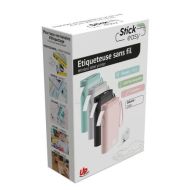 Етикетен мини принтер STICK EASY UP21, безжичен монохромен , бял