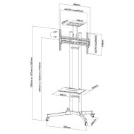 Стойка Neomounts by NewStar Mobile Flat Screen Floor Stand (height: 155-170 cm)