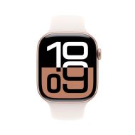 Часовник Apple Watch S10 Cellular 46mm Rose Gold Alu Case with Light Blush Sport Band - S/M