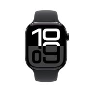 Часовник Apple Watch S10 Cellular 42mm Jet Black Alu Case with Black Sport Band - S/M