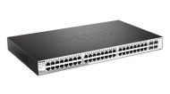 Комутатор D-Link 48 10/100/1000 Base-T port with 4 x 1000Base-T /SFP ports