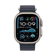 Часовник Apple Watch Ultra2 v2 Cellular 49mm Natural Titanium Case with Navy Ocean Band