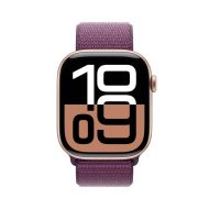 Часовник Apple Watch S10 Cellular 46mm Rose Gold Alu Case with Plum Sport Loop