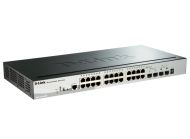 Комутатор D-Link 28-Port Gigabit Stackable SmartPro PoE Switch including 2 SFP ports and 2 x 10G SFP+ ports
