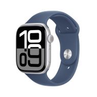 Часовник Apple Watch S10 Cellular 46mm Silver Alu Case with Denim Sport Band - S/M