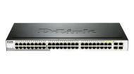 Комутатор D-Link 48-port 10/100/1000 Gigabit Smart Switch including 4 Combo 1000BaseT/SFP