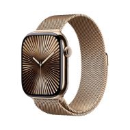 Часовник Apple Watch S10 Cellular 46mm Gold Titanium Case with Gold Milanese Loop - S/M