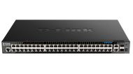 Комутатор D-Link 44 ports GE PoE + 4 ports 2.5 GE PoE + 2 10GE ports + 2 SFP+ Smart Managed Switch