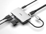 USB хъб D-Link 6-in-1 USB-C Hub with HDMI/Card Reader/Power Delivery