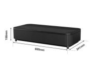 Мултимедиен проектор Epson EH-LS800B, 3LCD, Laser, 4K PRO-UHD, 240Hz, 16:9, 4000 lumen, 2500000 : 1, Ethernet, Wireless LAN 5GHz, HDMI (2x), Audio Out, USB, Bluetooth, Android TV, 20W Stereo Speakers, 60 months, 20000 h. light source