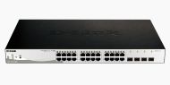 Комутатор D-Link 28-Port Gigabit PoE+ Smart Switch including 4 SFP Ports
