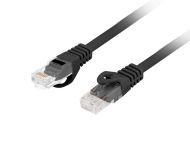 Кабел Lanberg patchcord CAT.6 utp lszh cu 0.25m black fluke passed