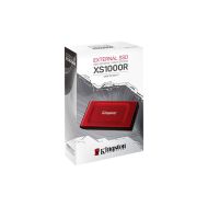 SSD Ext. 2TB Kingston XS1000R, USB-C, Red