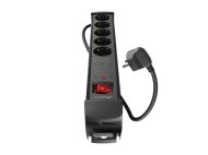 Разклонител Lanberg surge protector sp1 3m 5x schuko outlets black