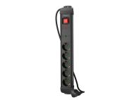 Разклонител Lanberg surge protector sp1 5m 5x schuko outlets black
