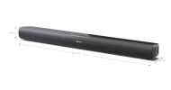 Аудио система Sharp Soundbar HT-SB100, 75W 2.0 HDMI & BLUETOOTH, HDMI ARC/CEC, USB playback, 3.5mm Aux-in, Digital Optical Audio Input, Glossy black