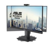 Монитор Asus BE279QFK Video Conferencing Monitor ,27", Full HD, IPS, 100Hz, Frameless, Full HD Webcam, Mic Array, Stereo Speakers, Height Adjustable, Ergonomic Design, HDMI, Eye Care, Low Blue Light, Flicker Free, Wall Mountable, Sustainability,Black