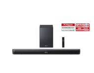 Аудио система Sharp Soundbar HT-SBW202, 200W 2.1 Wireless Subwoofer, HDMI & BLUETOOTH, wireless music streaming, HDMI ARC/CEC, USB playback, 3.5mm Aux-in, Digital Optical Audio Input, Matt black