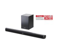 Аудио система Sharp Soundbar HT-SBW202, 200W 2.1 Wireless Subwoofer, HDMI & BLUETOOTH, wireless music streaming, HDMI ARC/CEC, USB playback, 3.5mm Aux-in, Digital Optical Audio Input, Matt black