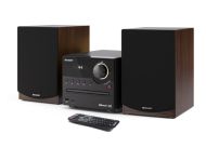 Аудио система Sharp Audio Systems XL-B512(BR), HI-FI MICRO SYSTEM, 45W total max power output, FM PLL tuner, Bluetooth v5.0, CD player, USB playback, 3.5mm Aux-in / line-in, wooden speaker, Brown