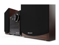 Аудио система Sharp Audio Systems XL-B512(BR), HI-FI MICRO SYSTEM, 45W total max power output, FM PLL tuner, Bluetooth v5.0, CD player, USB playback, 3.5mm Aux-in / line-in, wooden speaker, Brown
