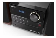 Аудио система Sharp Audio Systems XL-B517D(BR), HI-FI MICRO SYSTEM, 45W total max power output, DAB+ and FM tuner with RDS, Bluetooth v5.0, CD player, USB playback, 3.5mm Aux-in / line-in, Headphone jack, wooden speaker, Brown