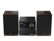 Аудио система Sharp Audio Systems XL-B517D(BR), HI-FI MICRO SYSTEM, 45W total max power output, DAB+ and FM tuner with RDS, Bluetooth v5.0, CD player, USB playback, 3.5mm Aux-in / line-in, Headphone jack, wooden speaker, Brown