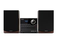 Аудио система Sharp Audio Systems XL-B517D(BR), HI-FI MICRO SYSTEM, 45W total max power output, DAB+ and FM tuner with RDS, Bluetooth v5.0, CD player, USB playback, 3.5mm Aux-in / line-in, Headphone jack, wooden speaker, Brown