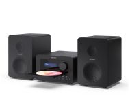 Аудио система Sharp Audio Systems XL-B520D(BK), HI-FI MICRO SYSTEM, 40 (peak), DAB+/DAB and FM radio with RDS, Bluetooth v5.0, CD player, USB MP3 playback, 3.5mm Headphone jack / line-out, wooden speaker, Black