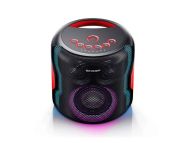 Тонколони Sharp Speakers PS-919(BK), 2.1 PARTY SPEAKER SYSTEM, 2 x 2? Tweeter + 1 x 4? Subwoofer, max power output 130 W, 14 h play time by built in battery, True wireless Stereo, USB for playback, Bluetooth 5.0, Waterproof IPX5, Black