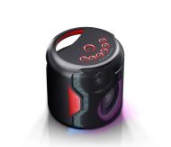 Тонколони Sharp Speakers PS-919(BK), 2.1 PARTY SPEAKER SYSTEM, 2 x 2? Tweeter + 1 x 4? Subwoofer, max power output 130 W, 14 h play time by built in battery, True wireless Stereo, USB for playback, Bluetooth 5.0, Waterproof IPX5, Black
